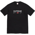 Supreme 21FW Est. T-Shirt — Black / White