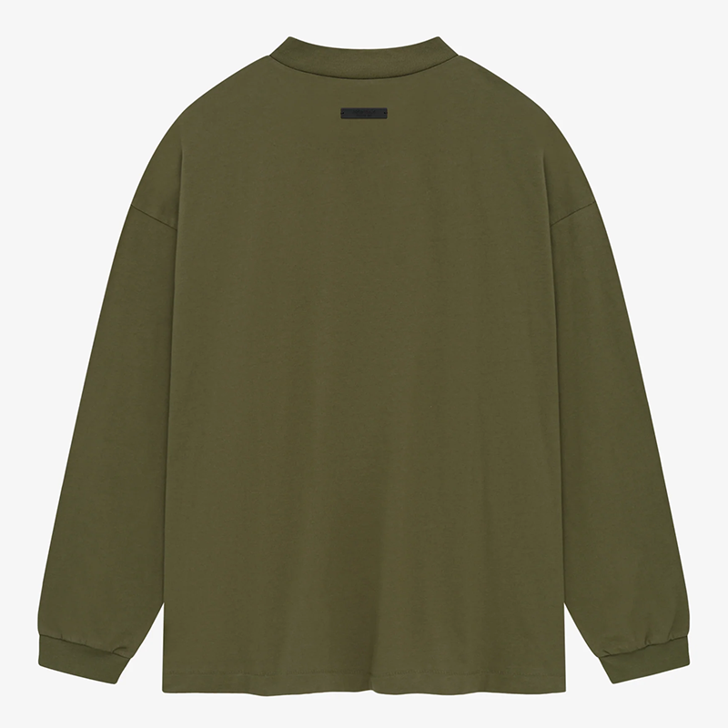 Fear of God Long Sleeve T-Shirt – Grey / Dark Green