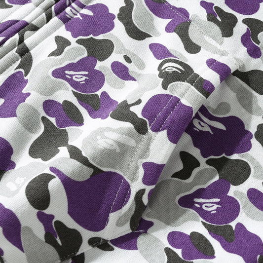 BAPE Purple Camo Shark Double-Zip Hoodie