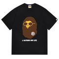BAPE Ape Head Pattern Tee - Black & White
