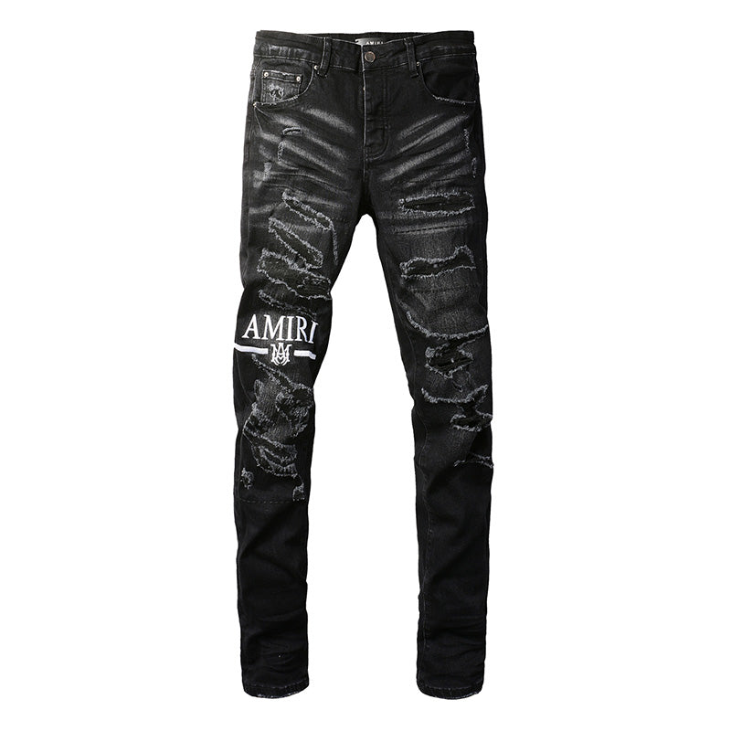 AMIRI Slim Fit Distressed Jeans – Full Length Denim