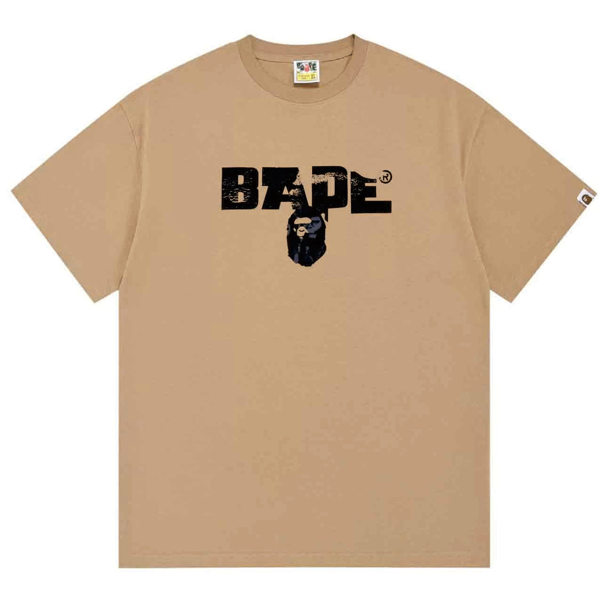 BAPE Ape Head Graphic Tee - Black & Khaki