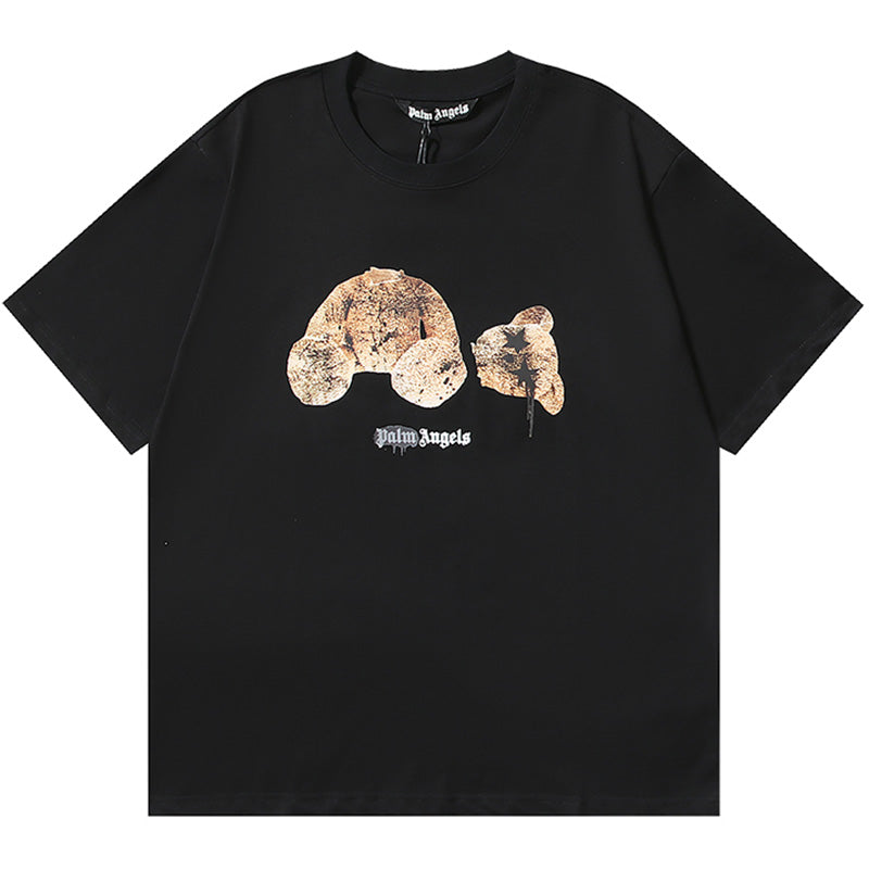 Palm Angels Decapitated Bear T-Shirt – Black & White | 100% Cotton