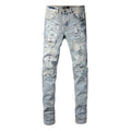 AMIRI Slim Jeans #8899 – Distressed Cotton Denim