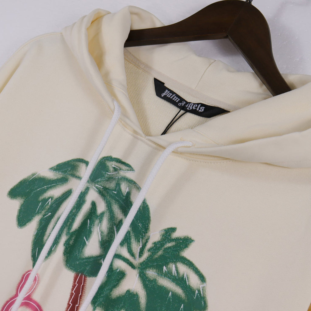Palm Angels Hoodie – Men's Premium Cotton Hoodie | Black & Apricot