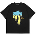 Palm Angels Gradient Spray Paint Palm Tree Script Logo Oversized T-Shirt
