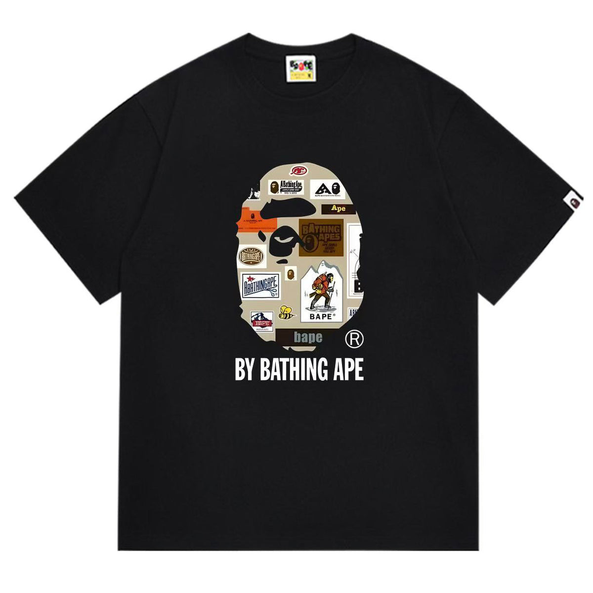 BAPE Ape Head Graphic Tee – Crew Neck Relaxed Fit