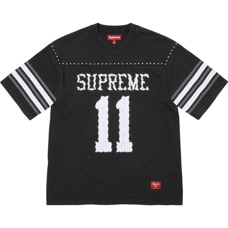 Supreme Studded Football Jersey — Black / Green
