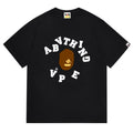 BAPE Ape Head Pattern Tee - Black & White