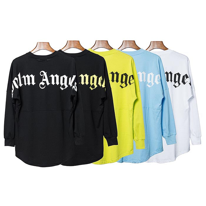 Palm Angels Gothic Back Logo Long Sleeve T-Shirt