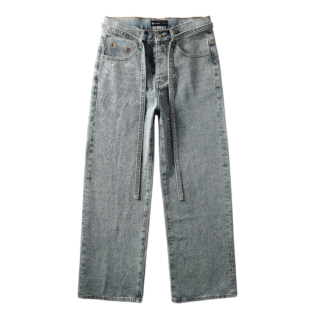 Purple Brand Crystal Diamond Skinny Jeans #9133