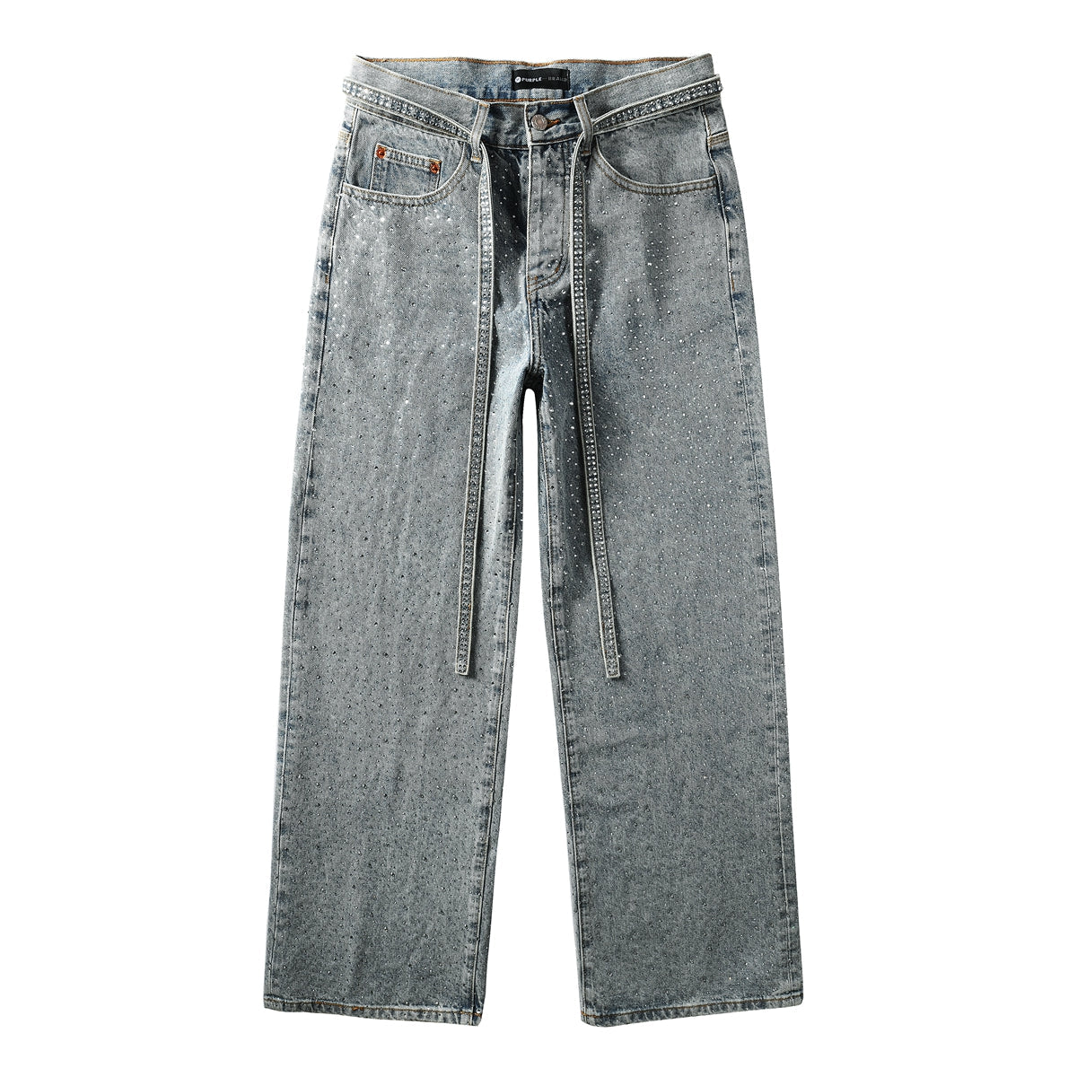 Purple Brand Crystal Diamond Skinny Jeans #9133