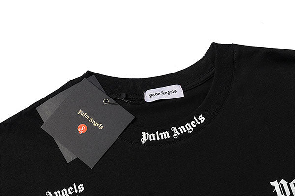 Palm Angels All-Over Logo Print Oversized T-Shirt