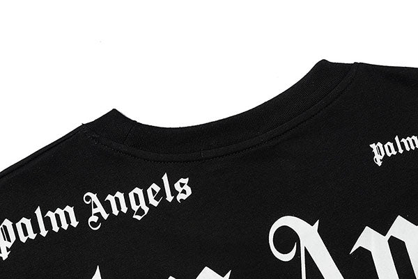 Palm Angels All-Over Logo Print Oversized T-Shirt