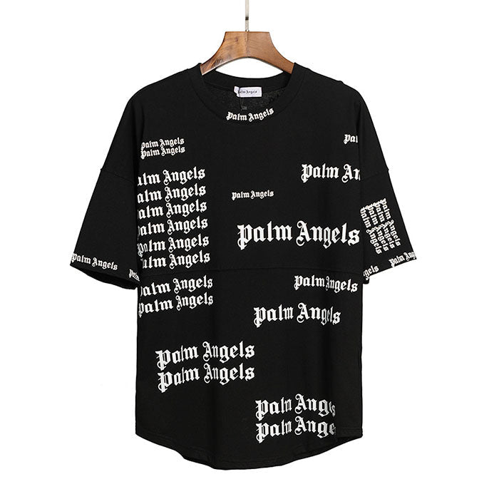 Palm Angels All-Over Logo Print Oversized T-Shirt