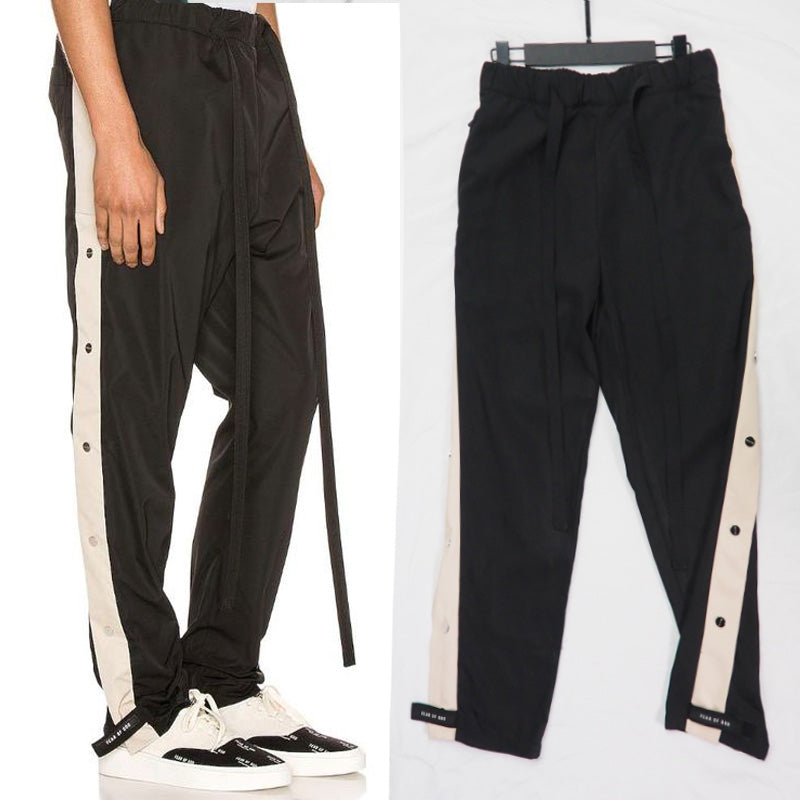 Fear Of God Essentials Side Snap Button Track Pants – Black