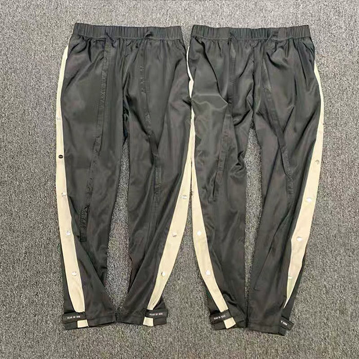 Fear Of God Essentials Side Snap Button Track Pants – Black