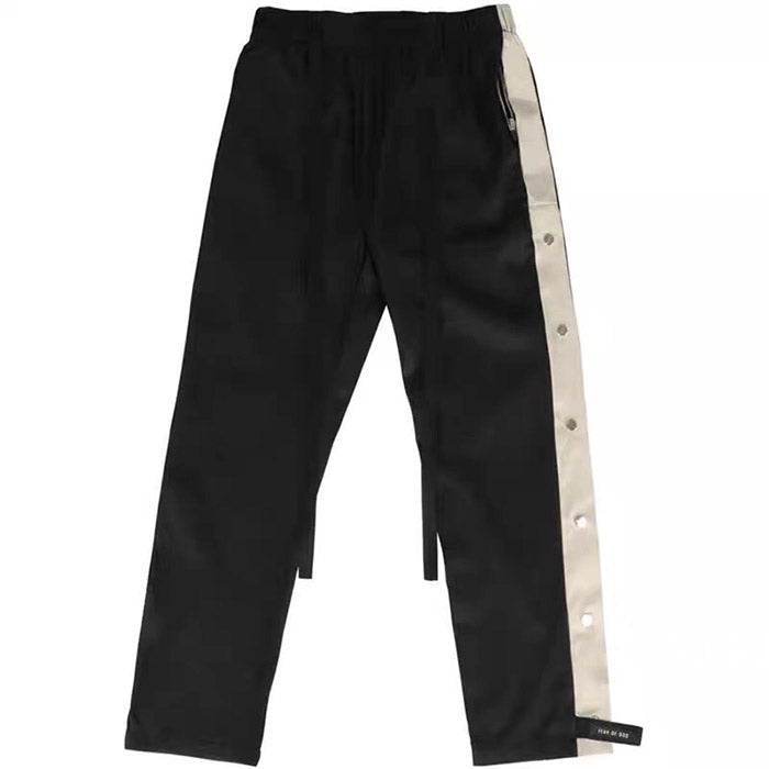 Fear Of God Essentials Side Snap Button Track Pants – Black
