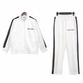 Palm Angels White Suit – Long Sleeve Jacket & Trouser Set