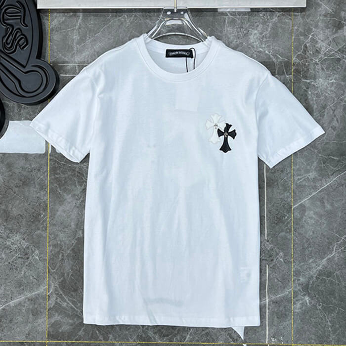 Chrome Hearts T-Shirt – Black & White (Loose Fit)