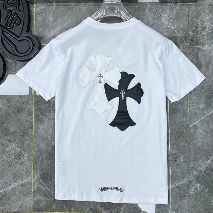 Chrome Hearts T-Shirt – Black & White (Loose Fit)