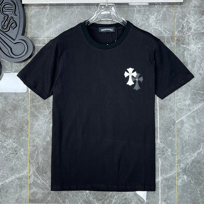 Chrome Hearts T-Shirt – Black & White (Loose Fit)