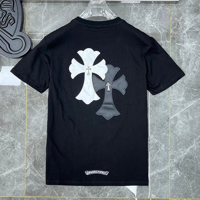 Chrome Hearts T-Shirt – Black & White (Loose Fit)