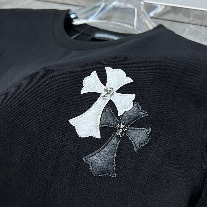 Chrome Hearts T-Shirt – Black & White (Loose Fit)