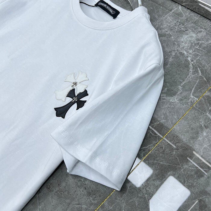 Chrome Hearts T-Shirt – Black & White (Loose Fit)