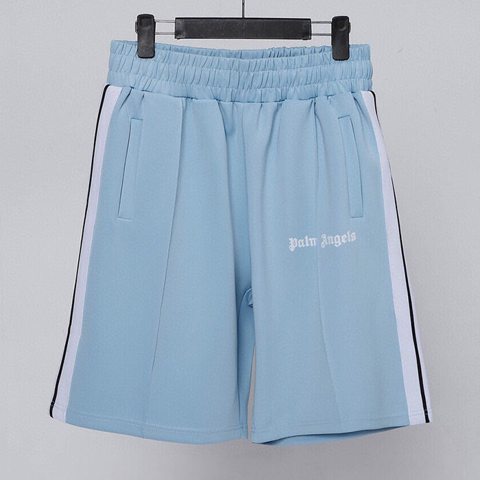 Palm Angels Sky Blue Cotton Shorts