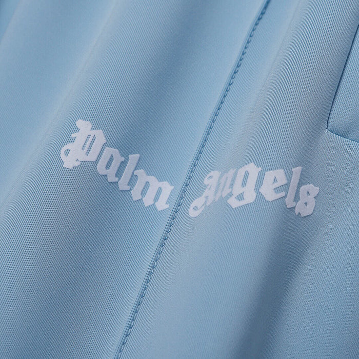 Palm Angels Sky Blue Cotton Shorts