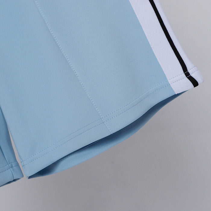 Palm Angels Sky Blue Cotton Shorts