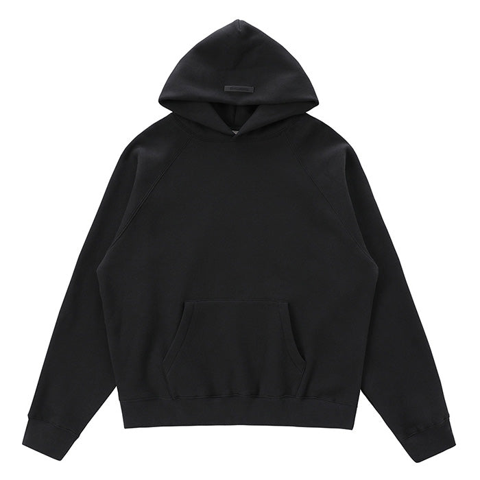 Fear Of God Essentials Hoodie – Black Tone-on-Tone