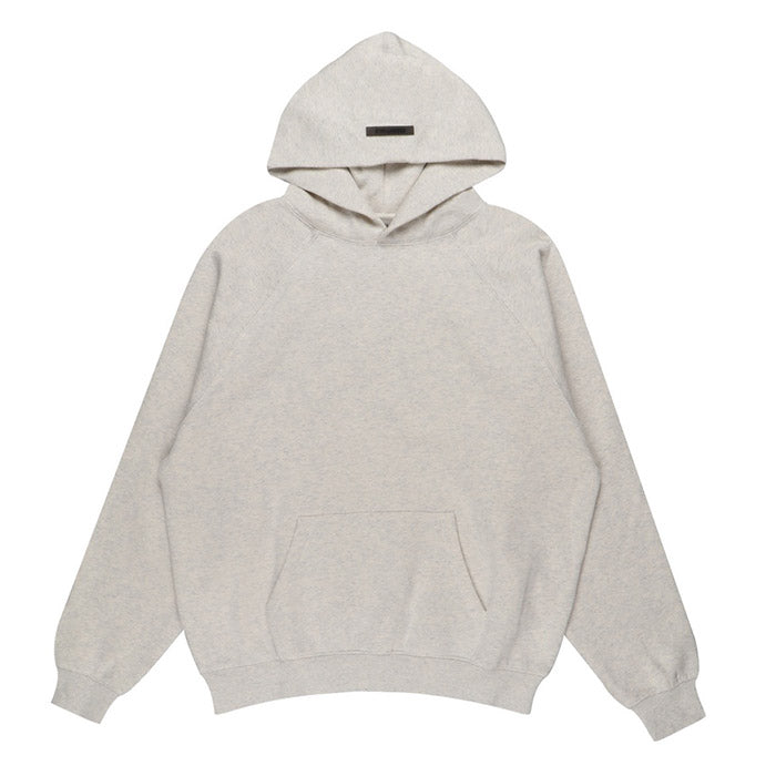 Fear Of God Essentials Back Logo Hoodie – Light Gray