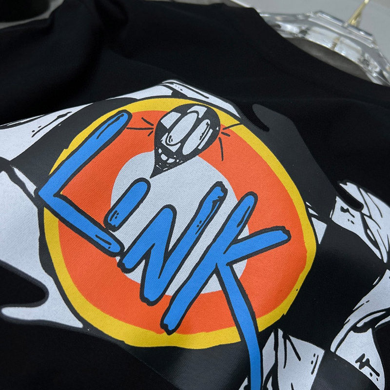 Chrome Hearts Graffiti Print Long Sleeve Tee – Black