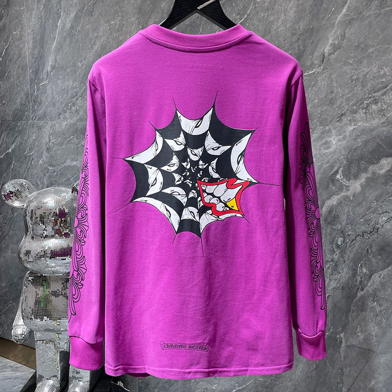 Chrome Hearts x Matty Boy Spider Web Long Sleeve Tee