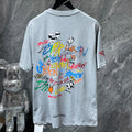 Chrome Hearts Matty Boy Brain Graffiti T-Shirt – Grey