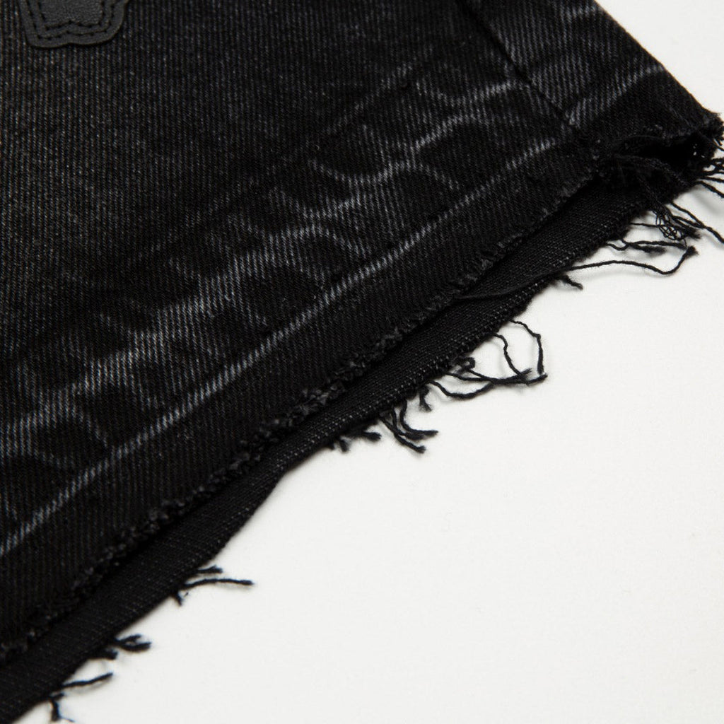 Chrome Hearts Patch Denim Shorts