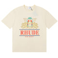RHUDE New Money Parrot Graphic T-Shirt – Apricot / Black / White