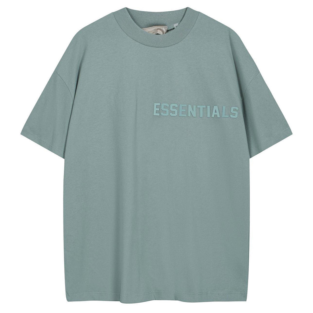 Fear of God ESSENTIALS Logo T-Shirt – Grey Blue