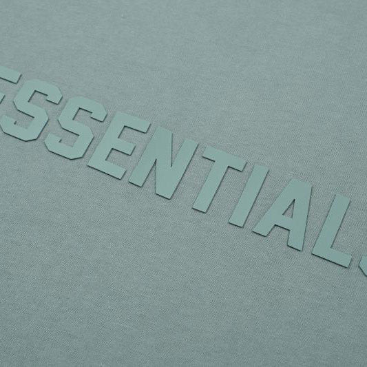 Fear of God ESSENTIALS Logo T-Shirt – Grey Blue