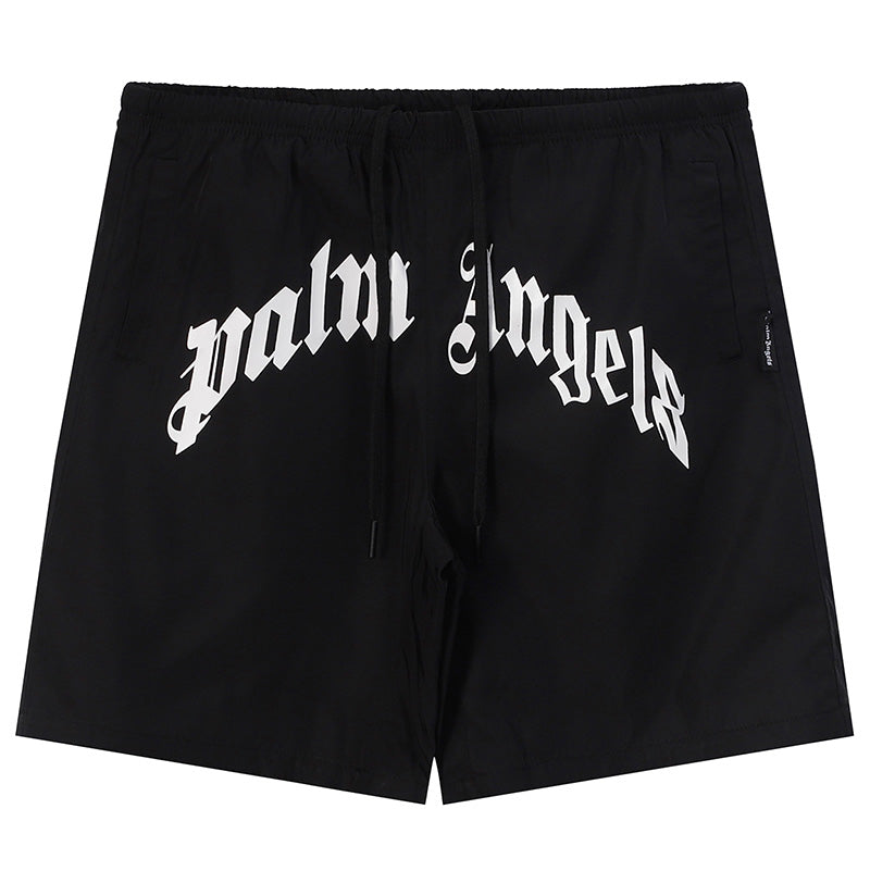 Palm Angels Casual Beach Shorts – Cotton Elastic Waist
