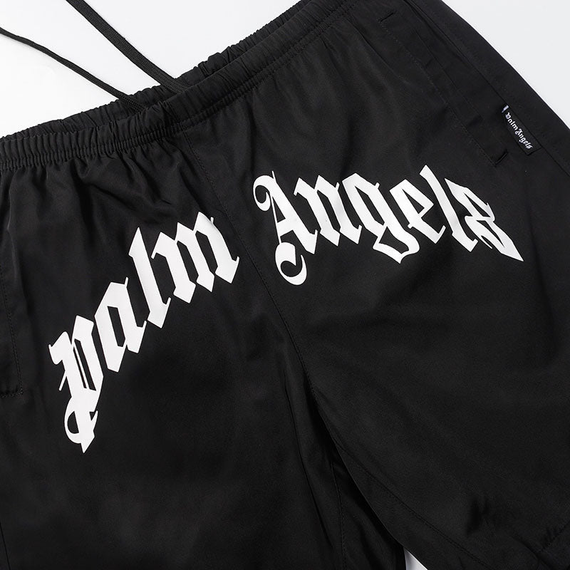 Palm Angels Casual Beach Shorts – Cotton Elastic Waist