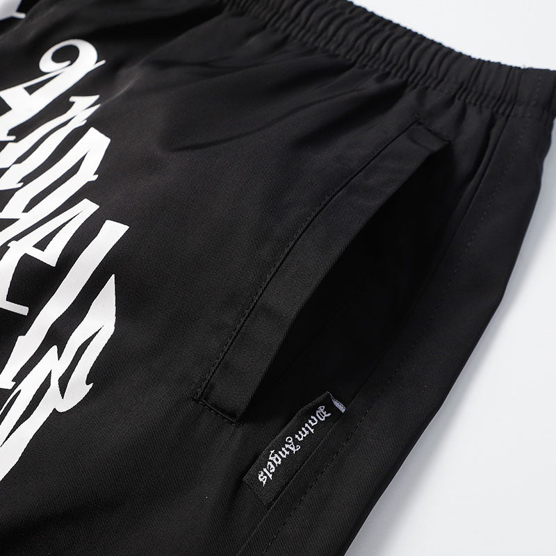 Palm Angels Casual Beach Shorts – Cotton Elastic Waist
