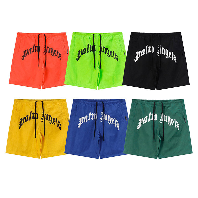 Palm Angels Casual Beach Shorts – Cotton Elastic Waist