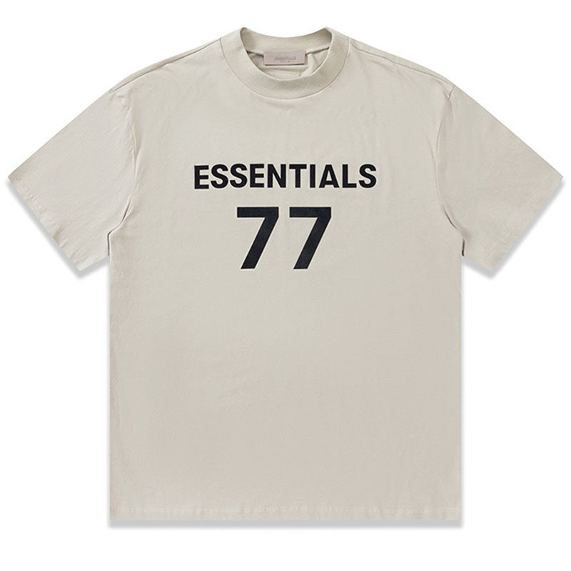 Fear of God Essentials 77 Digital Print T-Shirt – Apricot / Black