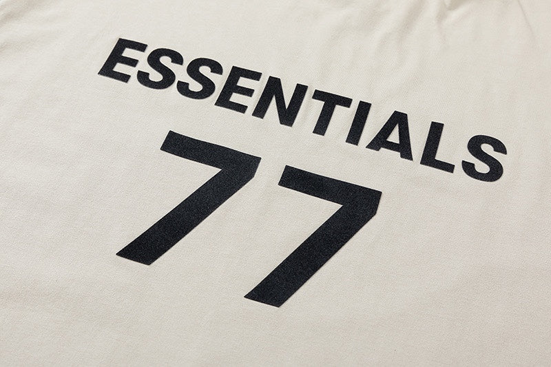 Fear of God Essentials 77 Digital Print T-Shirt – Apricot / Black