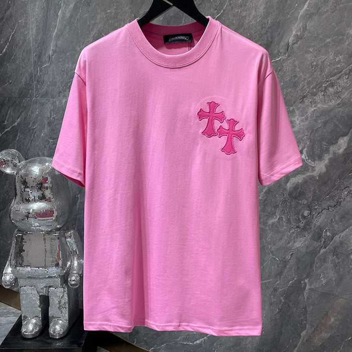 Chrome Hearts T-Shirt – Pink, Black & White