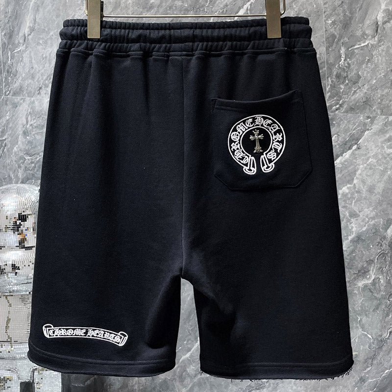 Chrome Hearts Cross Patch Cotton Shorts