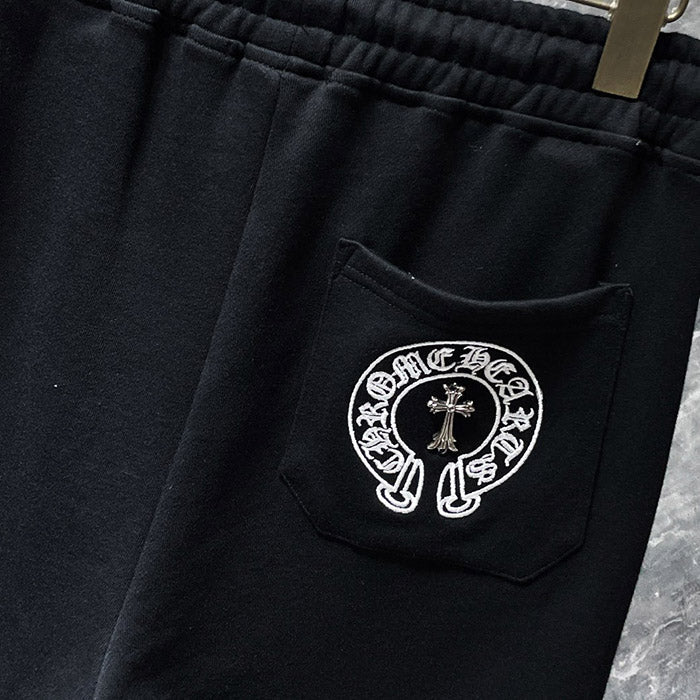 Chrome Hearts Cross Patch Cotton Shorts